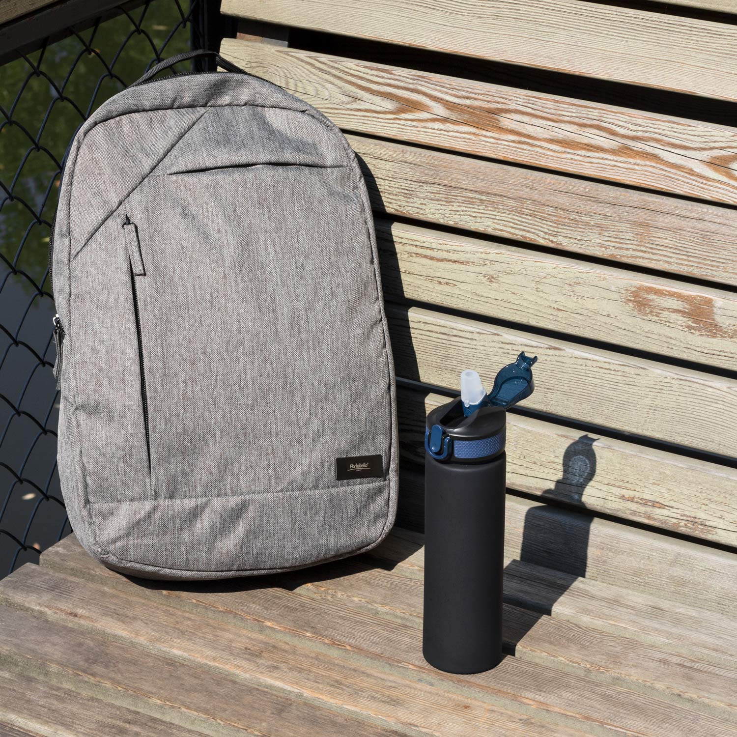 Бутылка для воды Флип (Flip), темно-зеленая-12