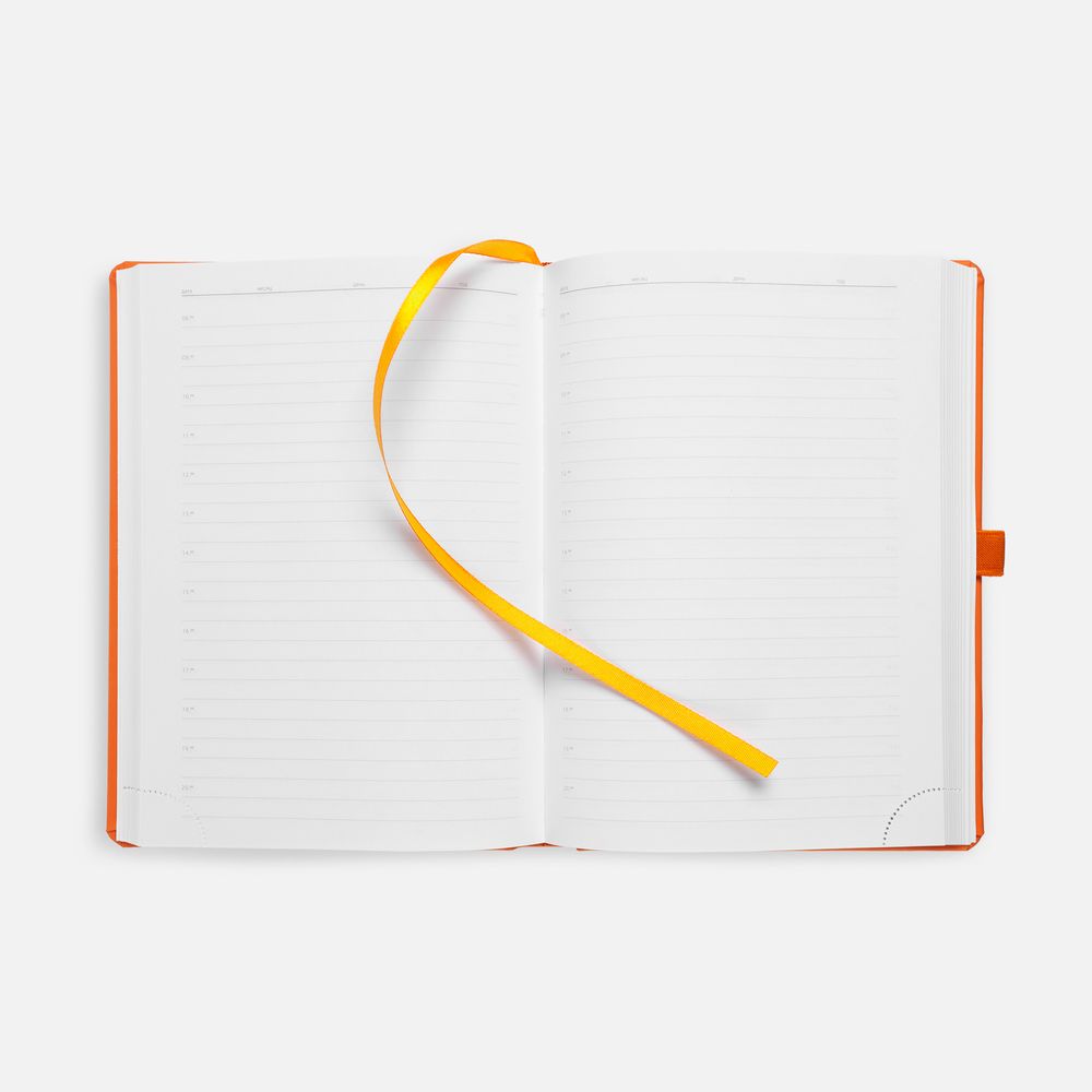 Ежедневник Favor Metal, недатированный, оранжевый-2