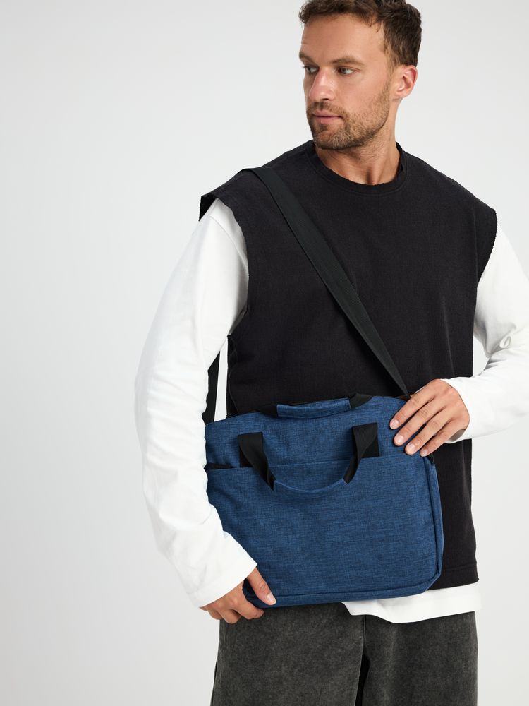 Сумка для ноутбука Delegate, синяя-4