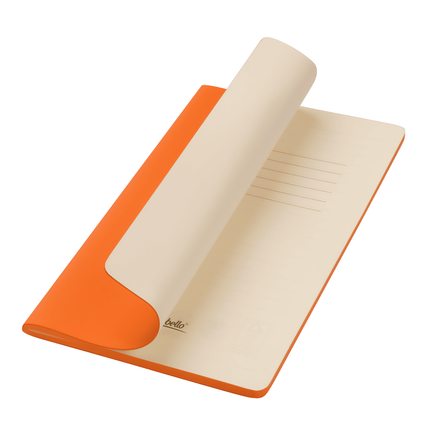 Блокнот Альфа Слим (Alpha slim), оранжевый-0