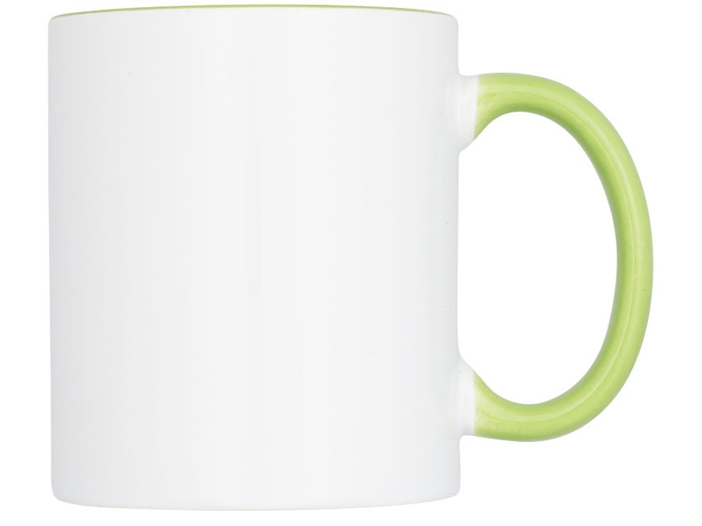 Цветная кружка Pix для сублимации, белый/зеленый-1