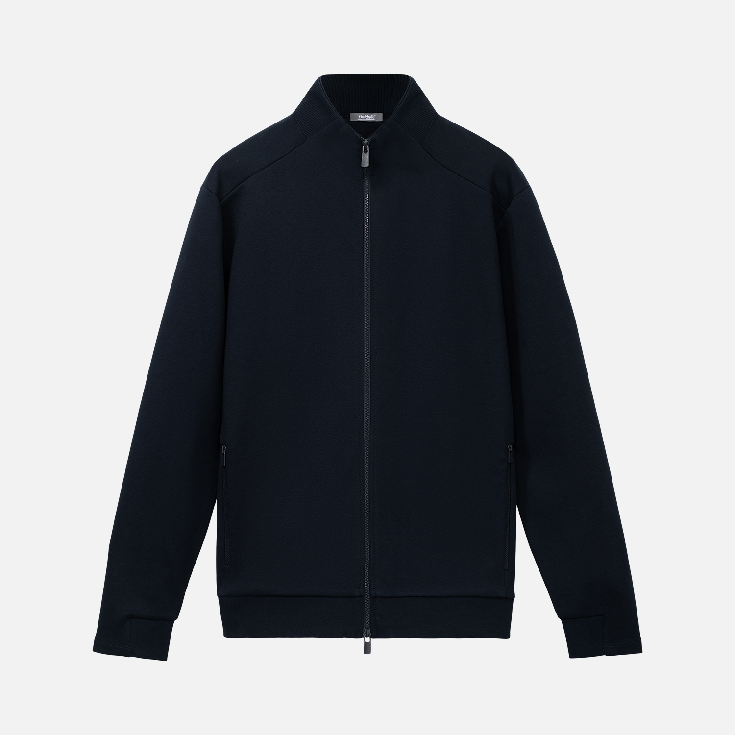 Толстовка на молнии Астин (Astin) темно-синяя-8