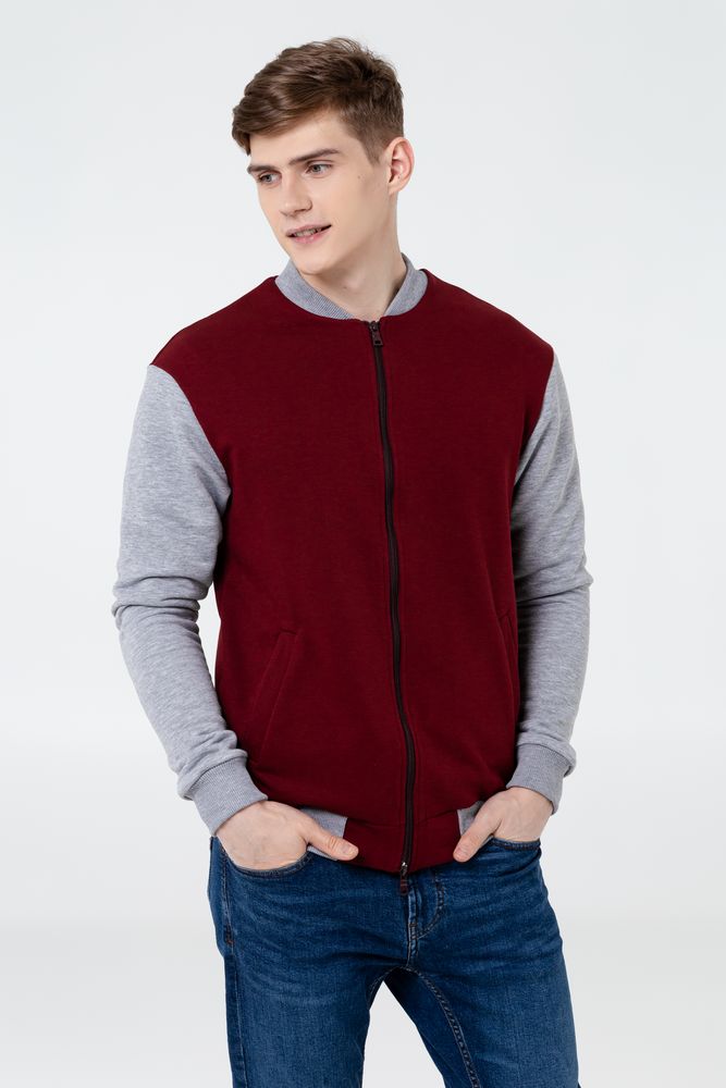 Бомбер College, бордовый-5