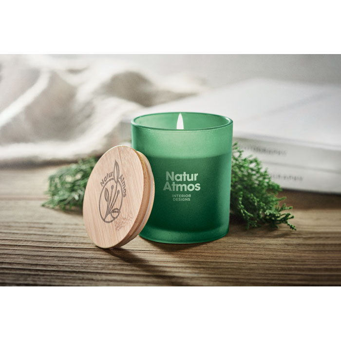 Арома свеча, зеленый-4