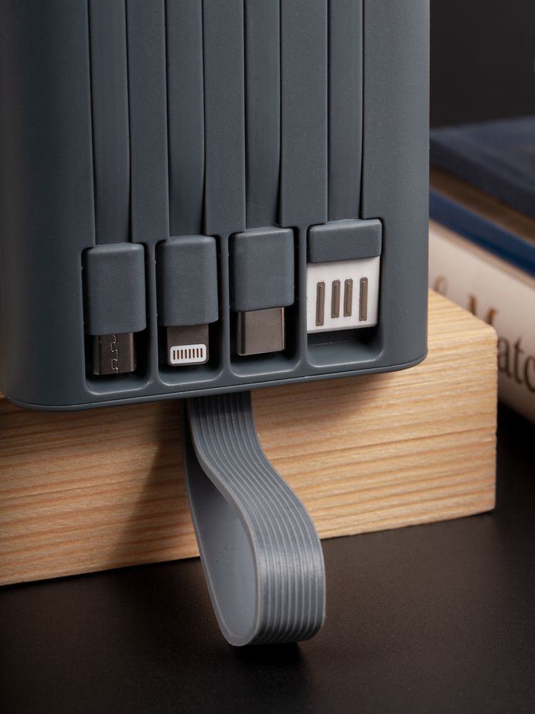 Аккумулятор Trellis Digital 10000 мАч, темно-серый-5