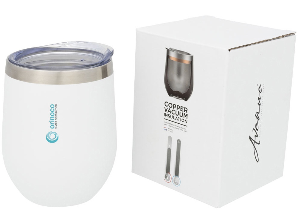 Кубок с вакуумной изоляцией Corzo Copper, белый-4