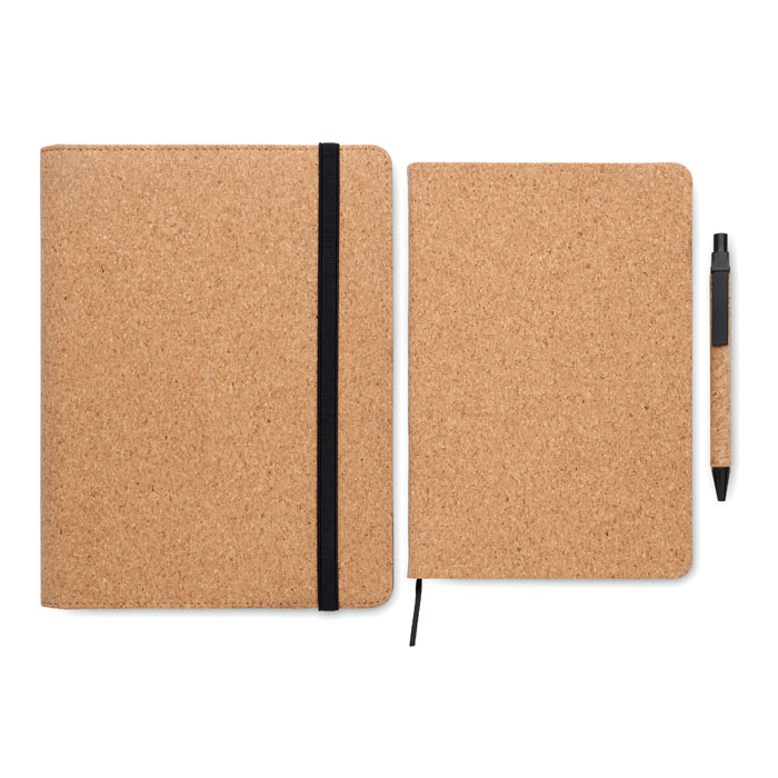 Папка А5 из пробки, бежевый-11