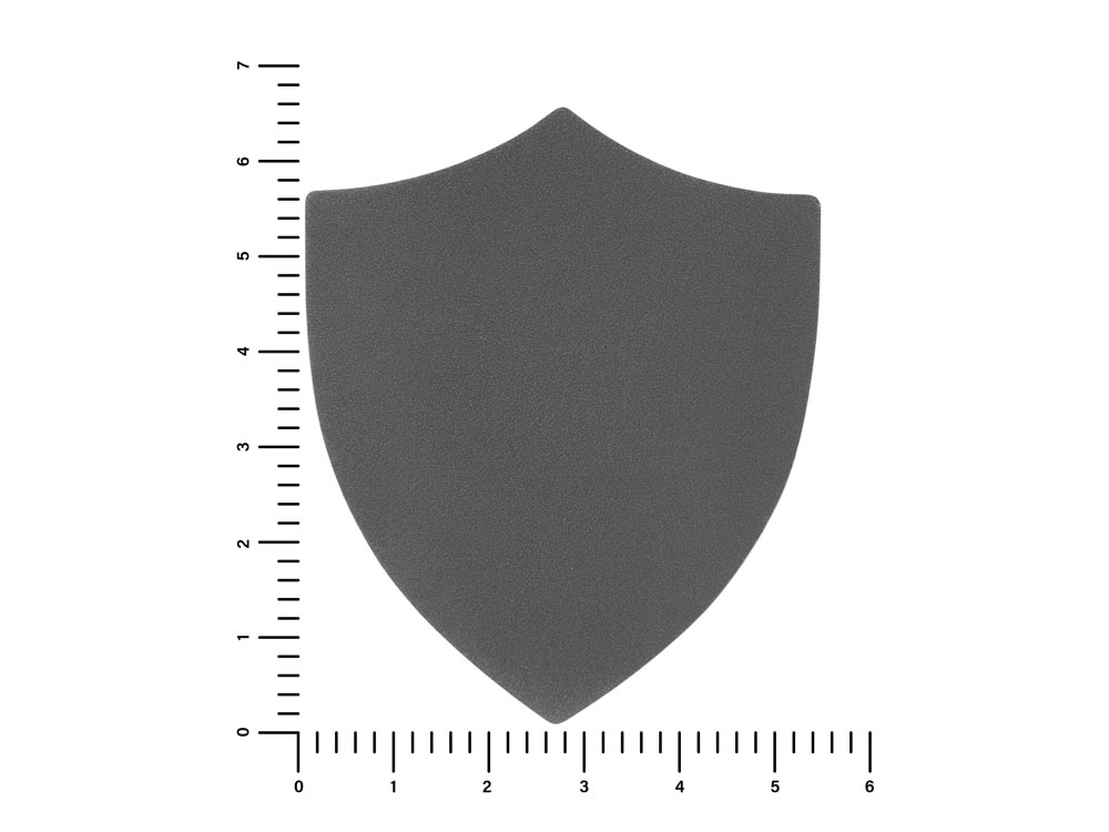 ПАТЧ ЩИТ nubuk (серый) 6,6 х 5,5 см-1