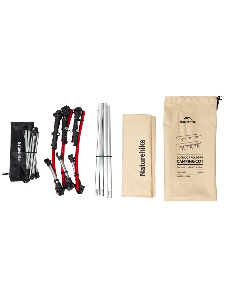 Раскладушка туристическая XJC04, бежевая-2