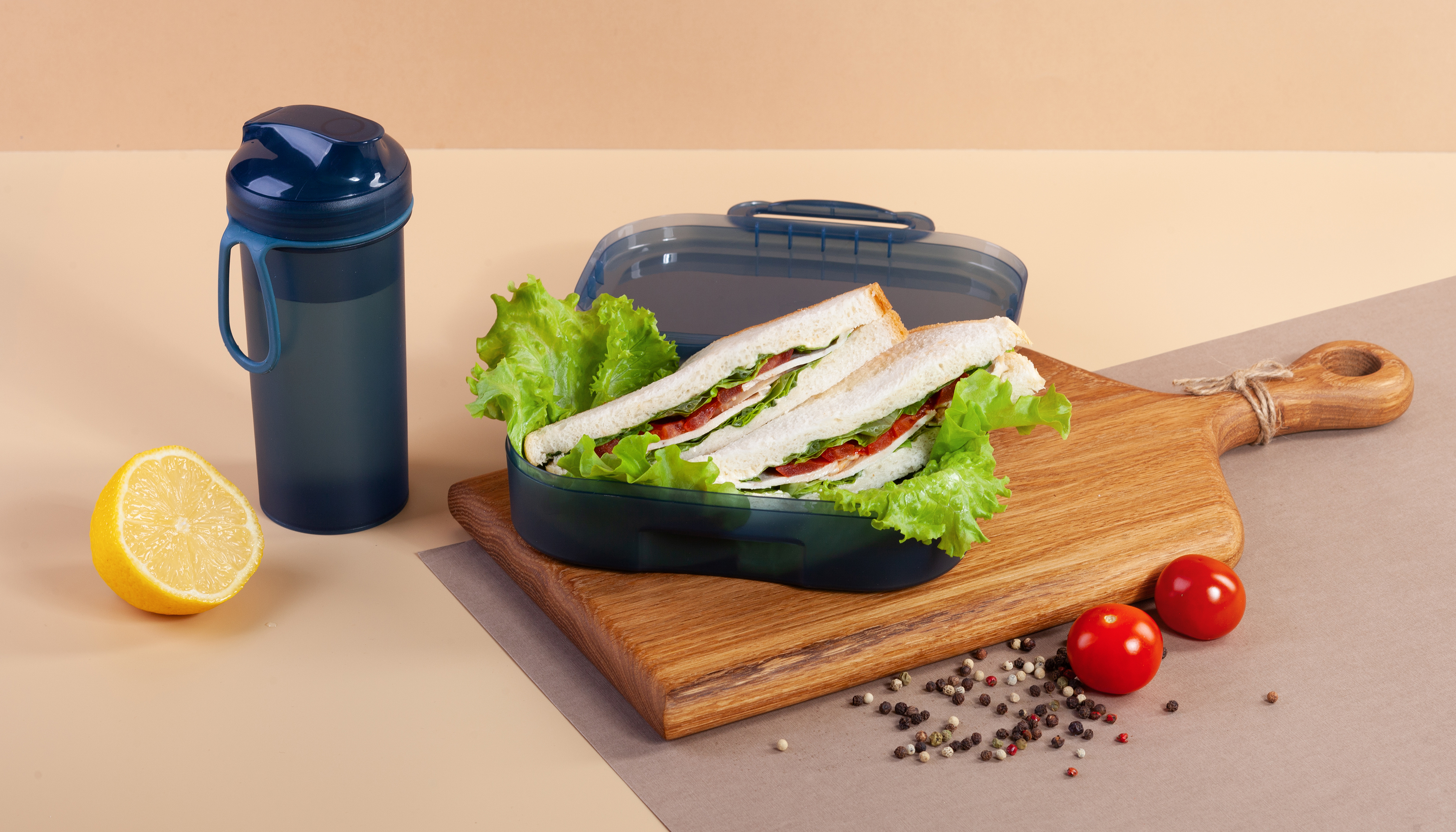 Набор "Eat&Drink box": бутылка, ланч-бокс-0