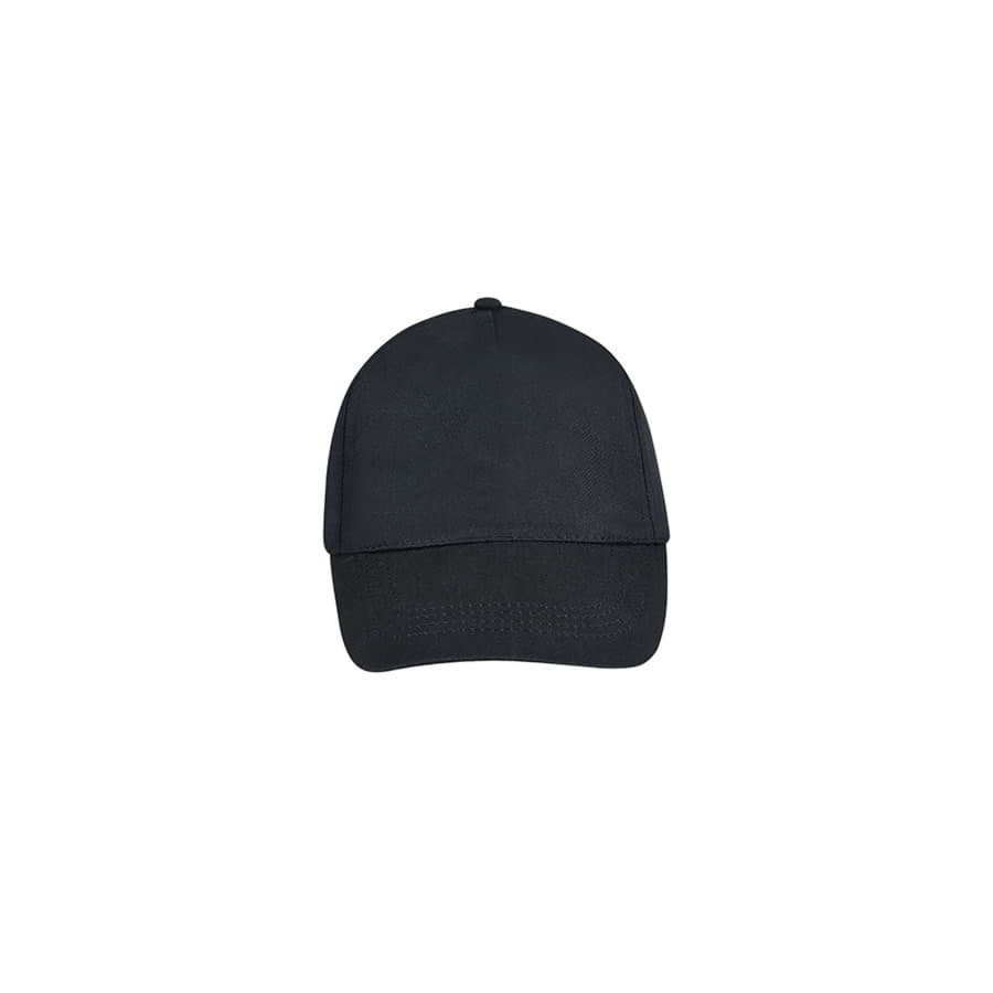 Бейсболка BUZZ, 5 клиньев, застежка на липучке, черный-2