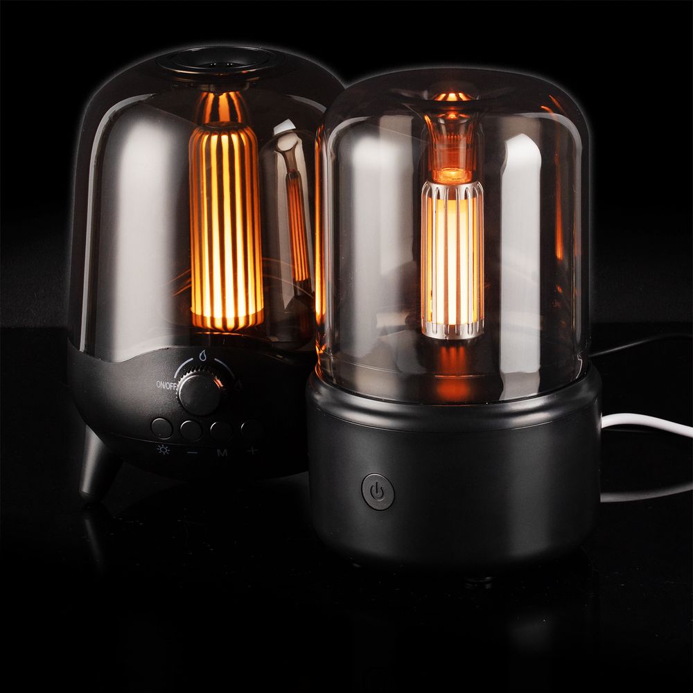 Увлажнитель-ароматизатор с подсветкой mistFlicker, черный-4