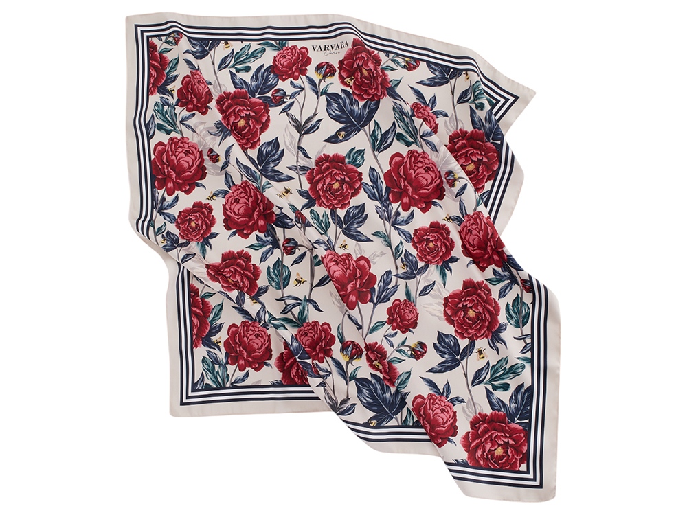 Платок Русские сезоны молочный. Varvara-0