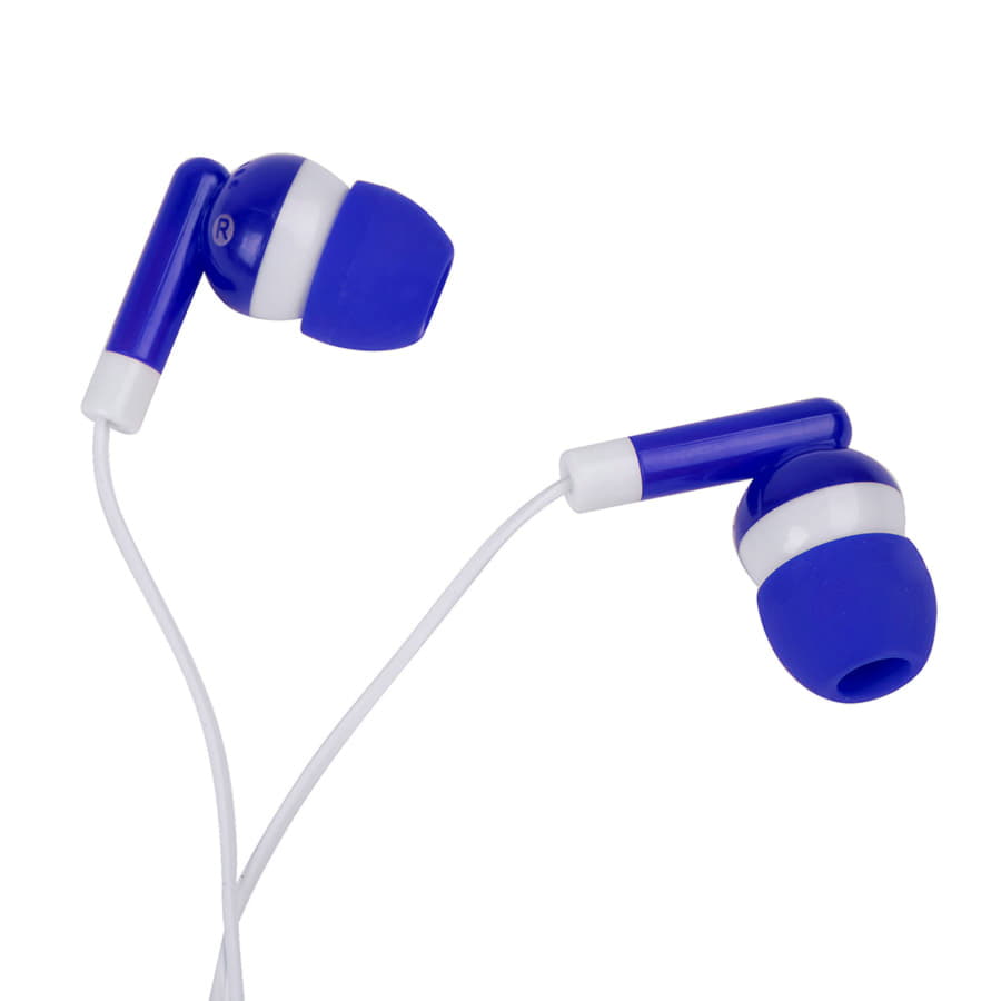 Наушники со светоотражателем и держателем RASUM, синий-4
