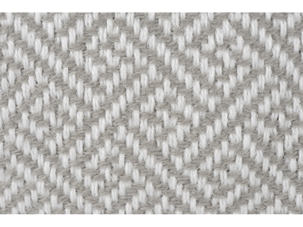 Плед акриловый Tassel с белой бахромой, бежевый-3