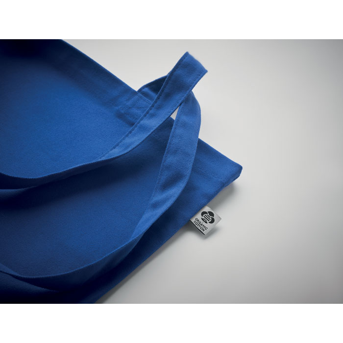 Сумка шоппер из хлопка, королевский синий-2