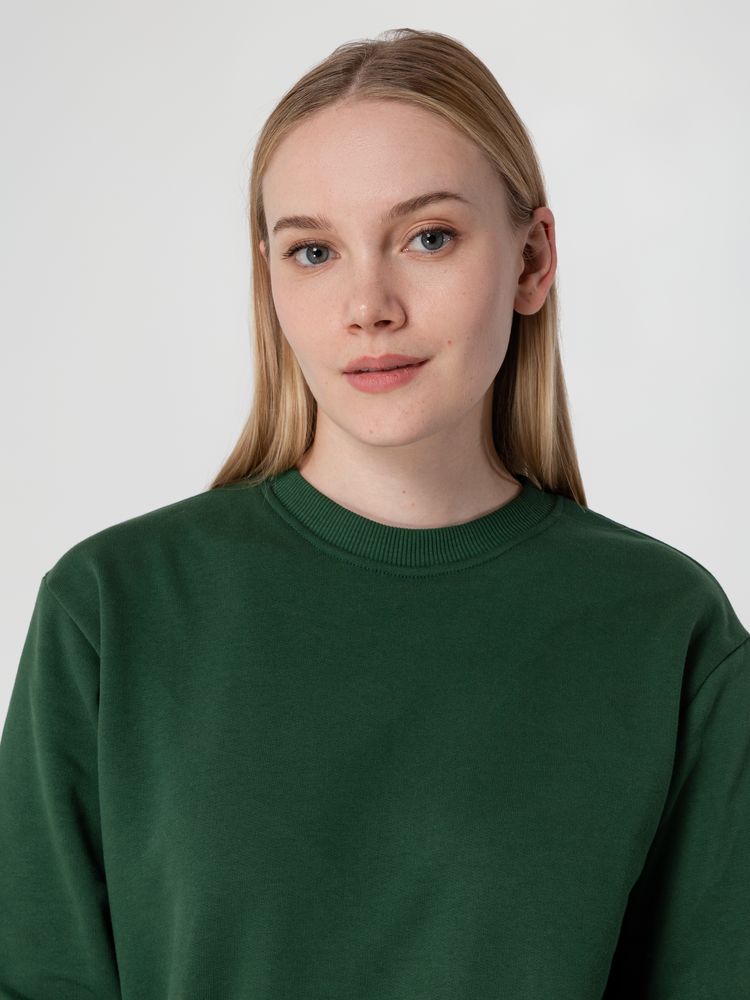 Толстовка Unit Toima Heavy, темно-зеленая-6