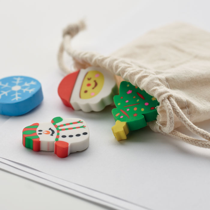 Набор ластиков, бежевый-1