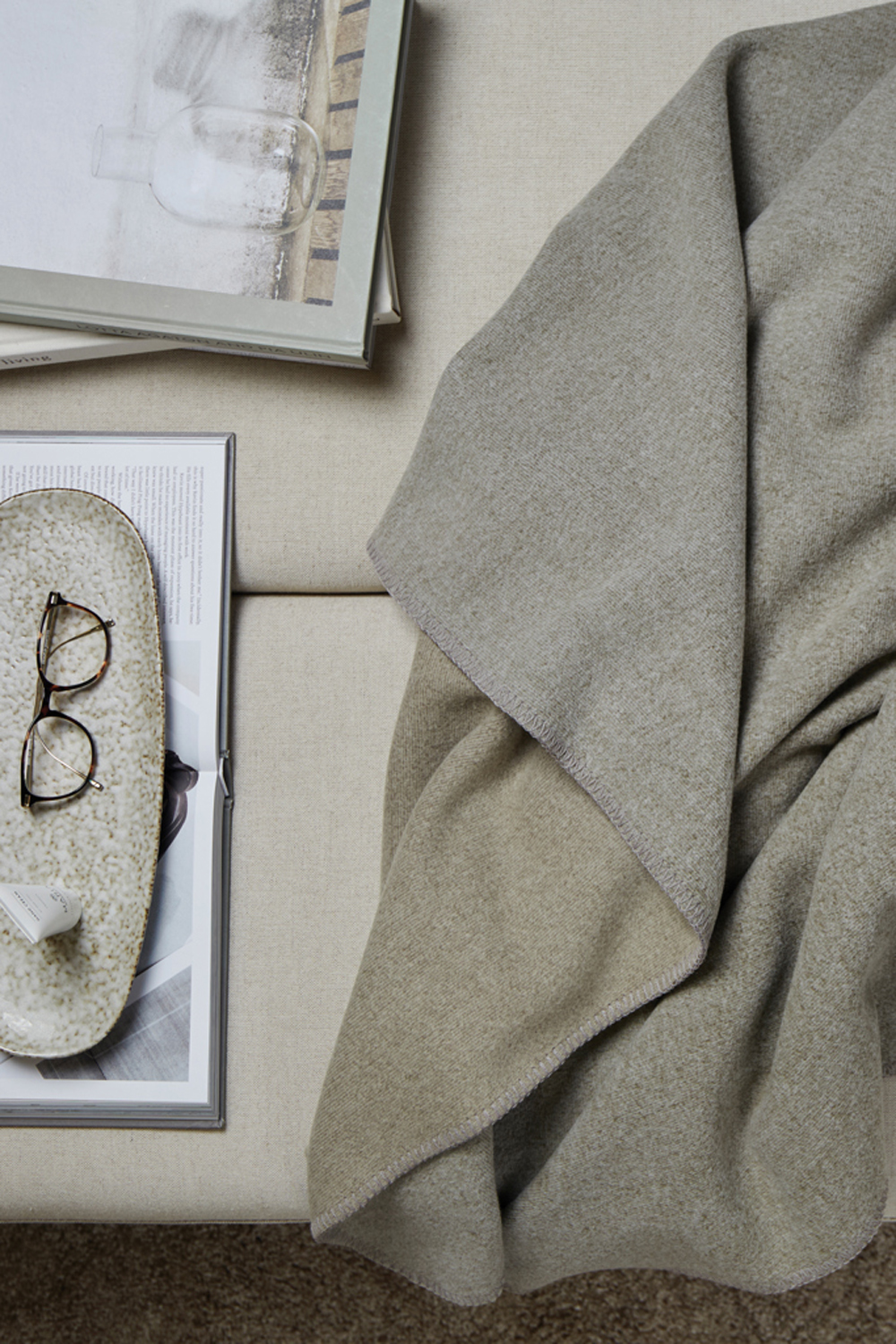 Плед VINGA Moulton из rPET GRS, 320 г/м², 130х170 см-5