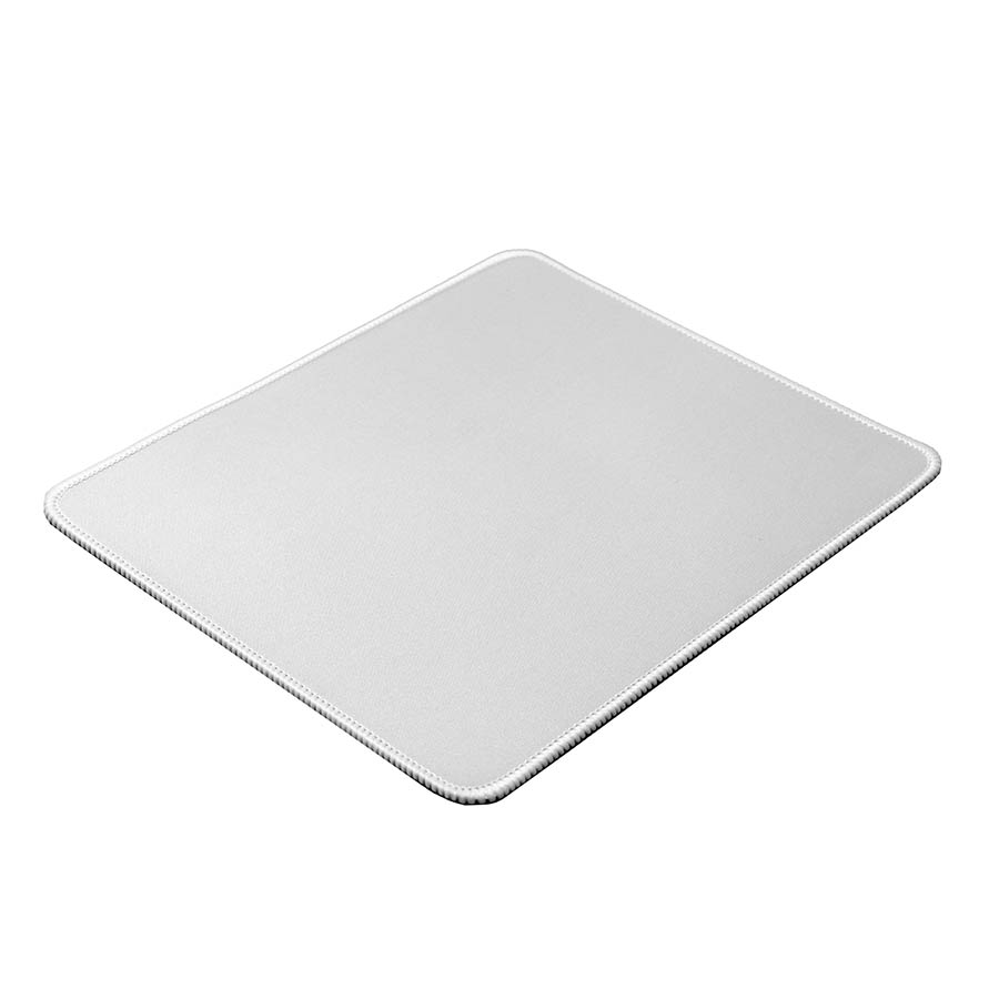 Коврик для мыши GLIDE S, 26*21*0,3см, прошитый край, белый, белый-1