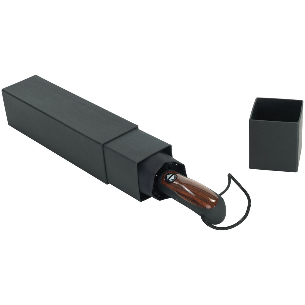 Зонт складной Stormmaster, черный-2