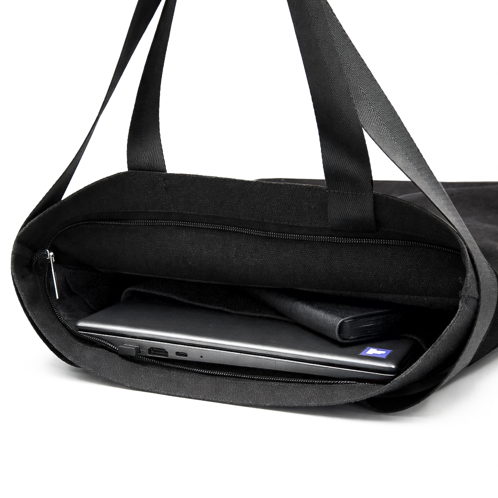 Шоппер/рюкзак Superbag Transformer, с молнией и двумя отделениями (черный)-7