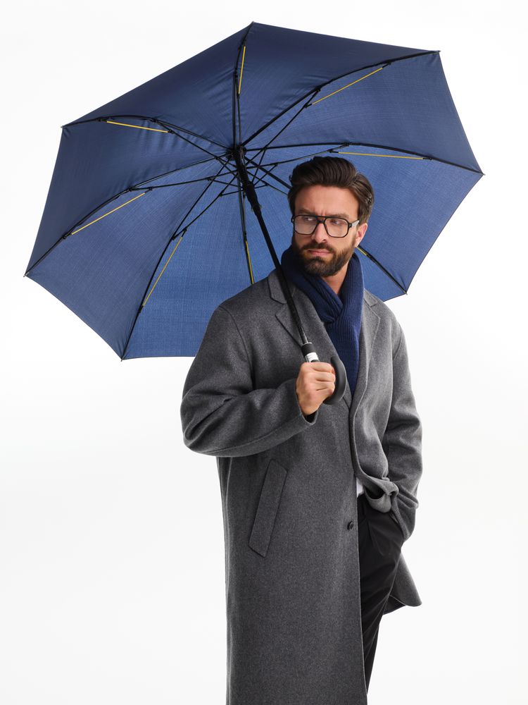 Зонт-трость Rainzee, темно-синий-3