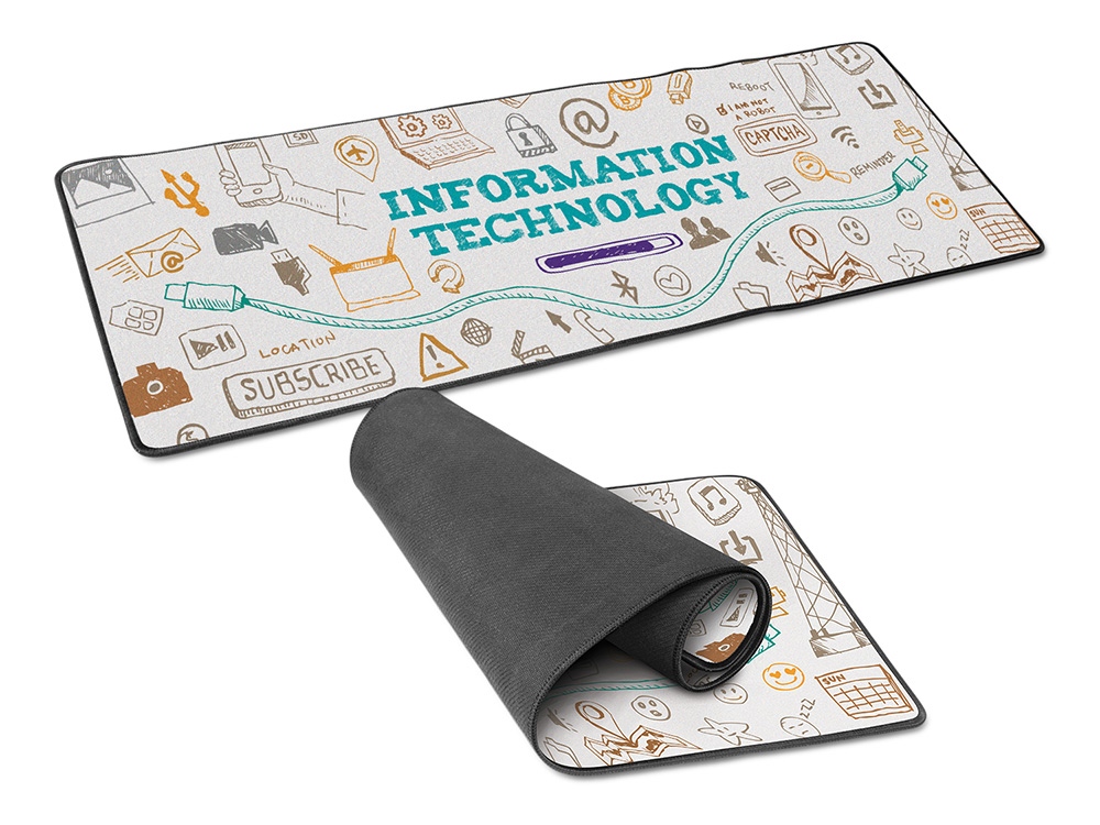 Настольный коврик для мышки и клавиатуры с возможностью полноцветной печати-0