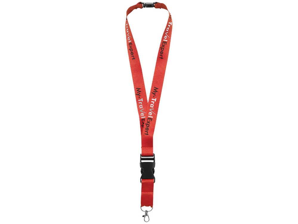 Ланъярд Berra со съемным креплением, красный-2