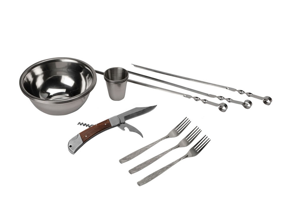 Набор Подарочный с многофункциональным ножом, темно-коричневый/бордовый-1