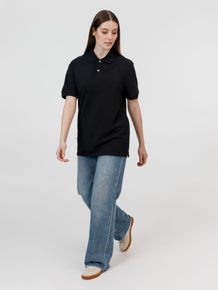 Рубашка поло унисекс Pacific, черная-8