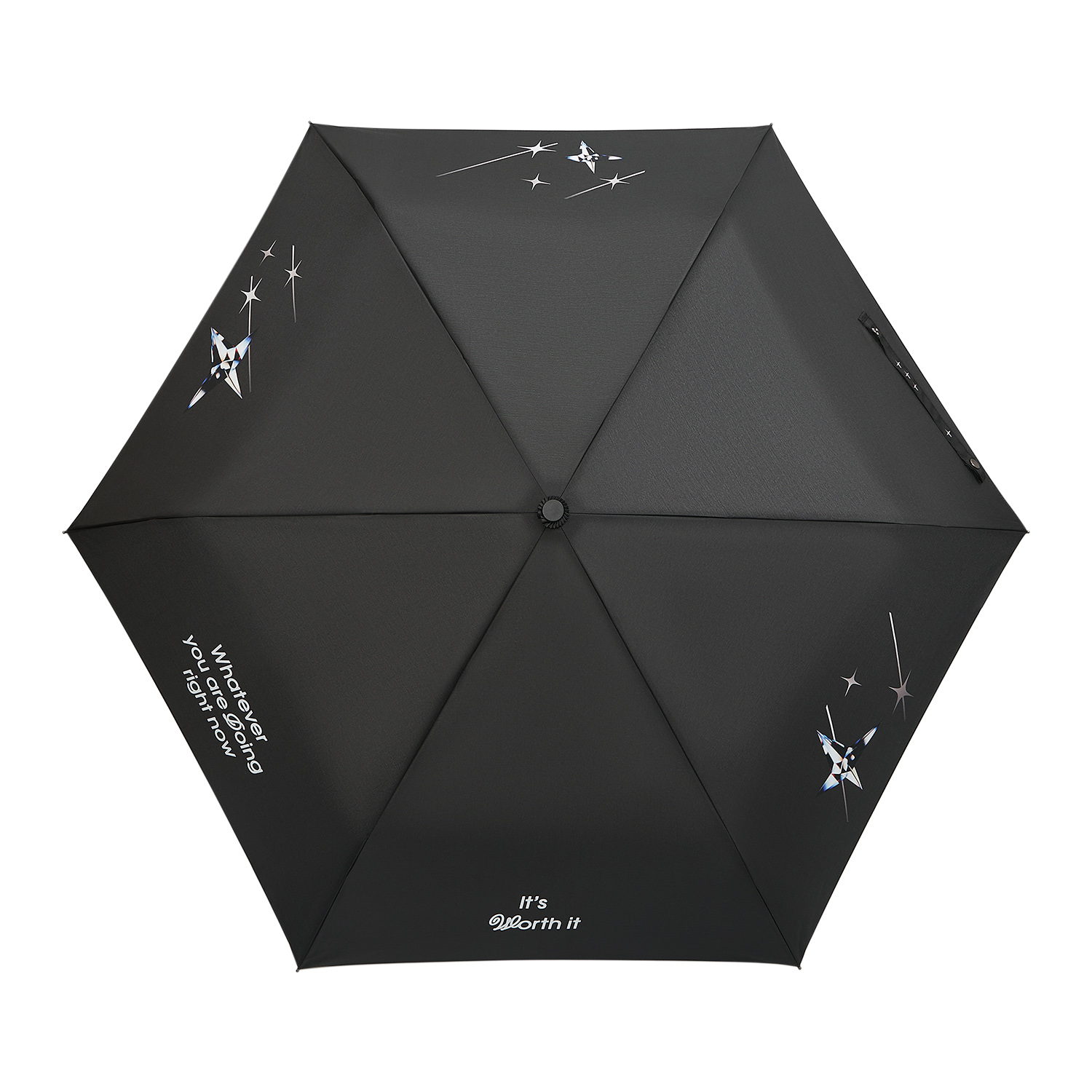 Зонт складной Filton, черный (с функцией Safety System)-8