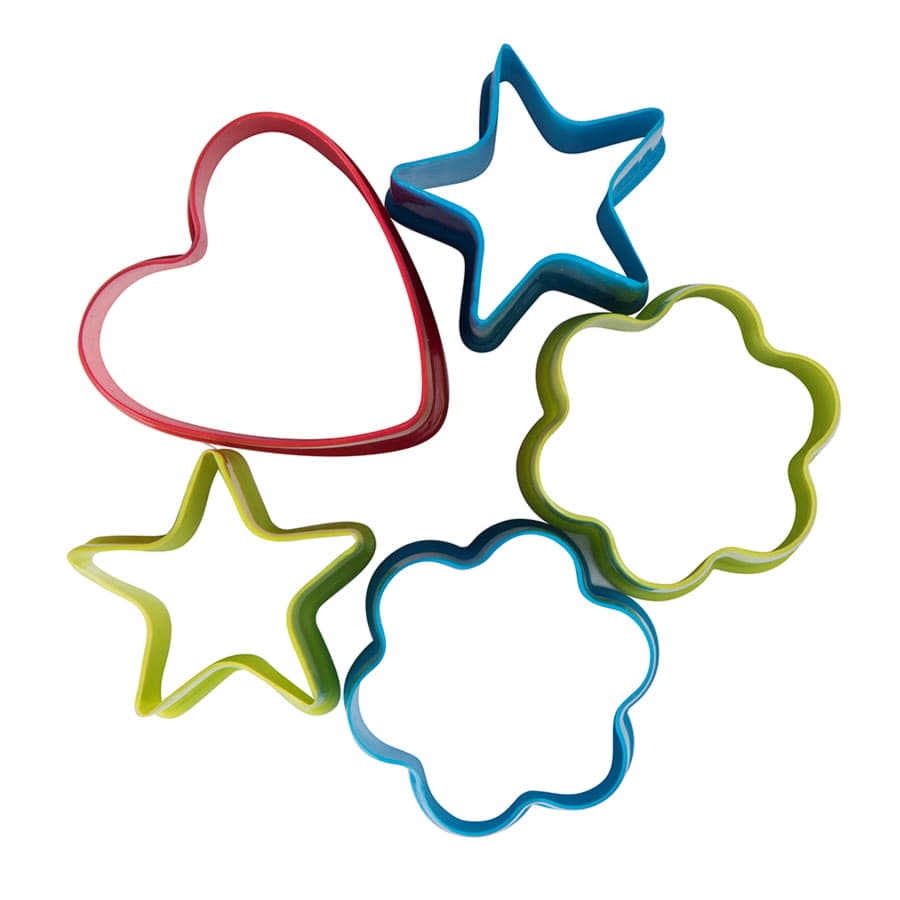 Формочки для печенья KENZZO (5 шт) в коробке,  пластик, разные цвета-3