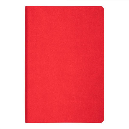 Ежедневник блок в клетку Flexy Soft Touch Latte А5, Красный-2