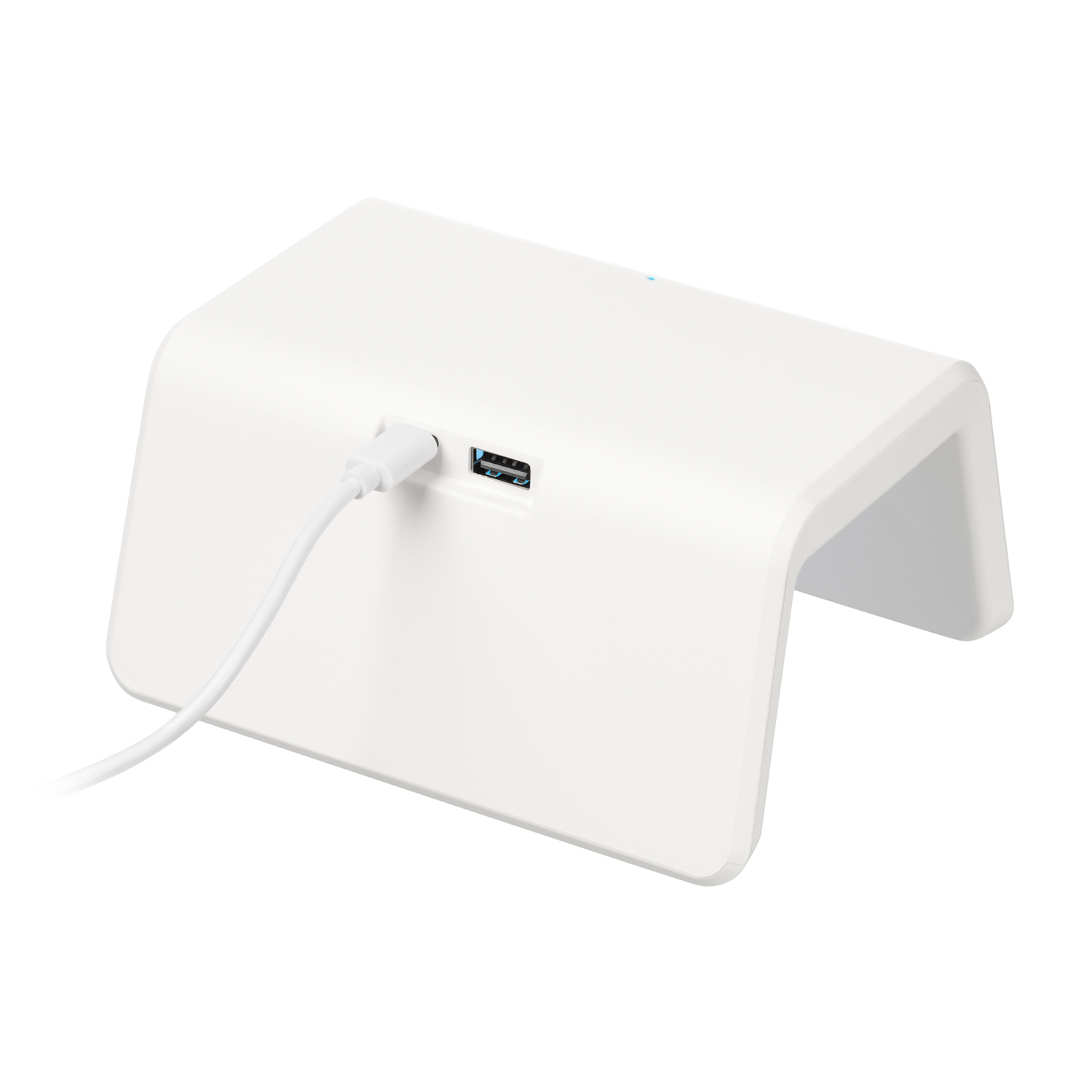 Зарядная станция с часами 15W Flame, белая-4