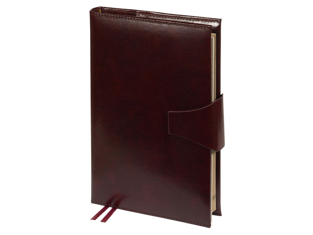 Ежедневник полудатированный А5 Windsor, коричневый-0