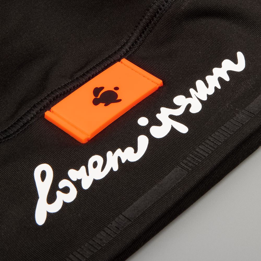 Лейбл из ПВХ Dzeta, XS, оранжевый неон-4