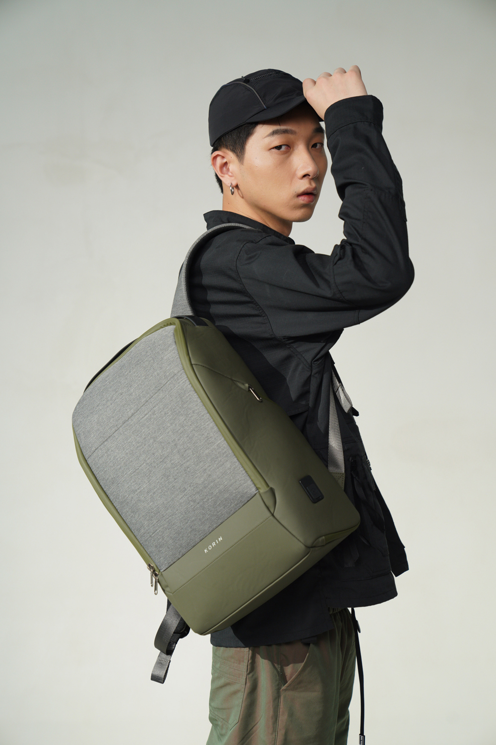 Рюкзак KORIN FlexPack Pro 47х34х18 см, оливковый-8