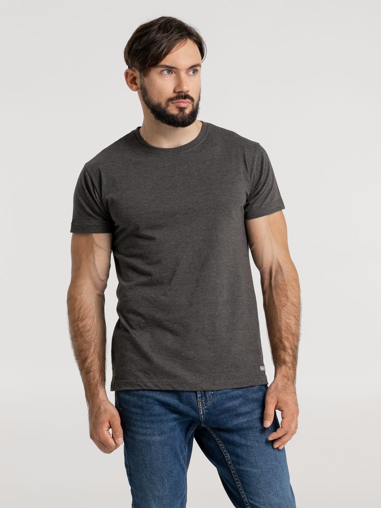 Футболка унисекс Firm Wear, черный меланж-1