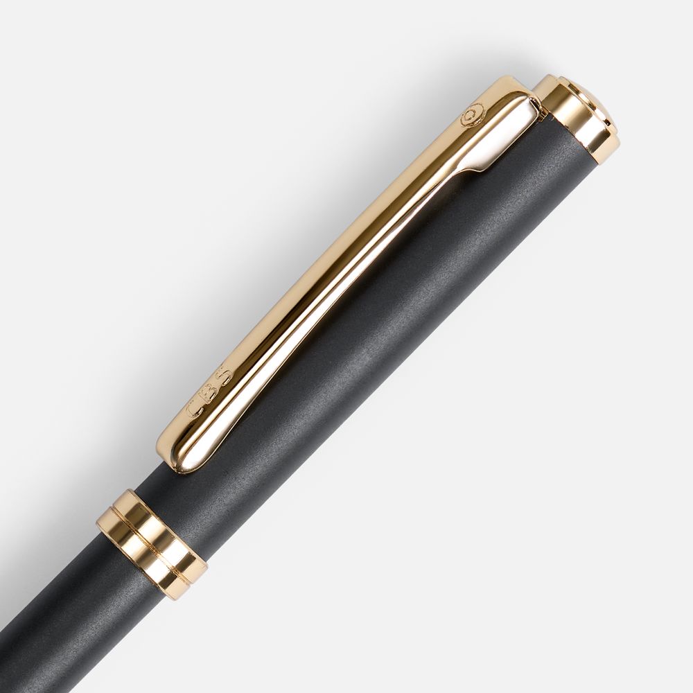 Ручка шариковая Delgado, матовая черная-2