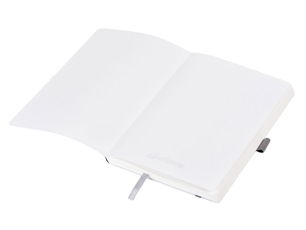 Блокнот из моющегося крафта и каменной бумаги А5 Fleekstone, гибкая обложка, серый-3