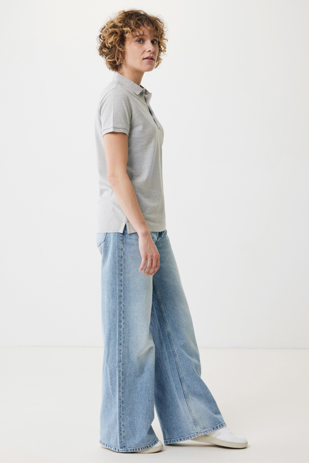 Женская рубашка поло Iqoniq Yosemite из переработанного хлопка-пике, унисекс, 220 г/м²-6