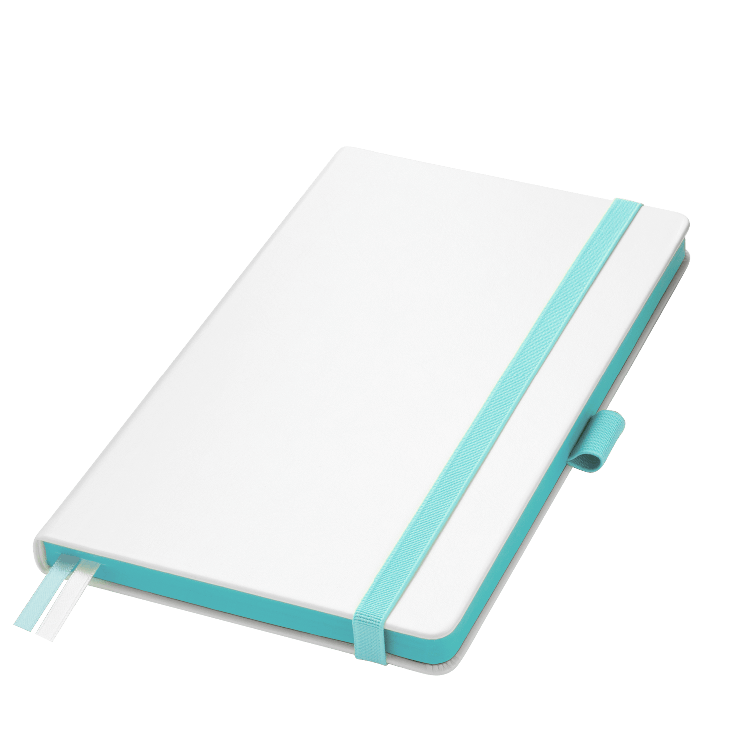 Ежедневник Arctic недатированный, белый/бирюзовый-0
