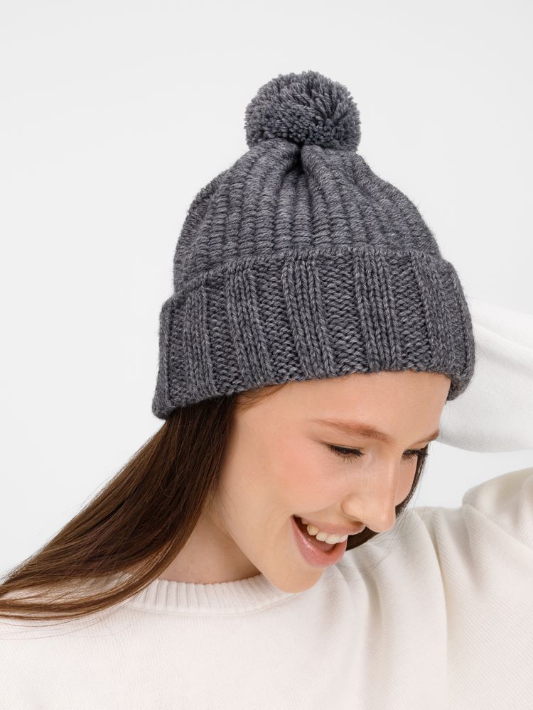 Шапка Frissonelle, серый меланж-3