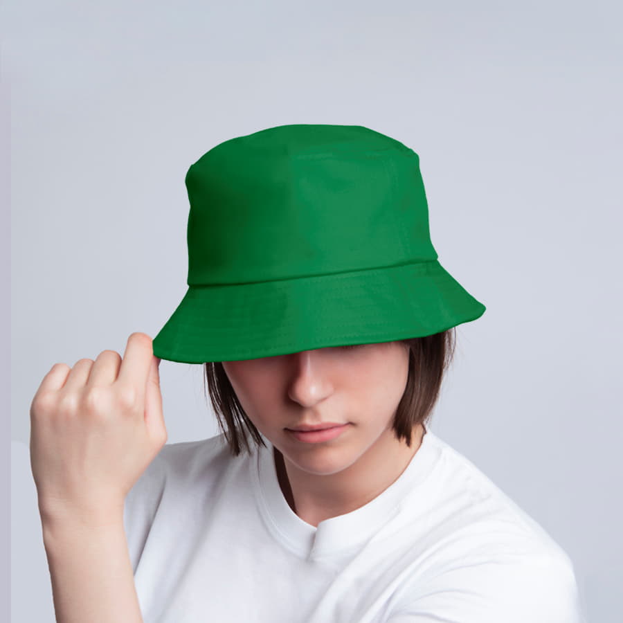 Хлопковая панама BRIM 250, ярко-зелёный-1