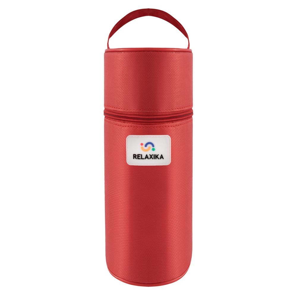 Термос Relaxika Duo 1200 в чехле, стальной-2