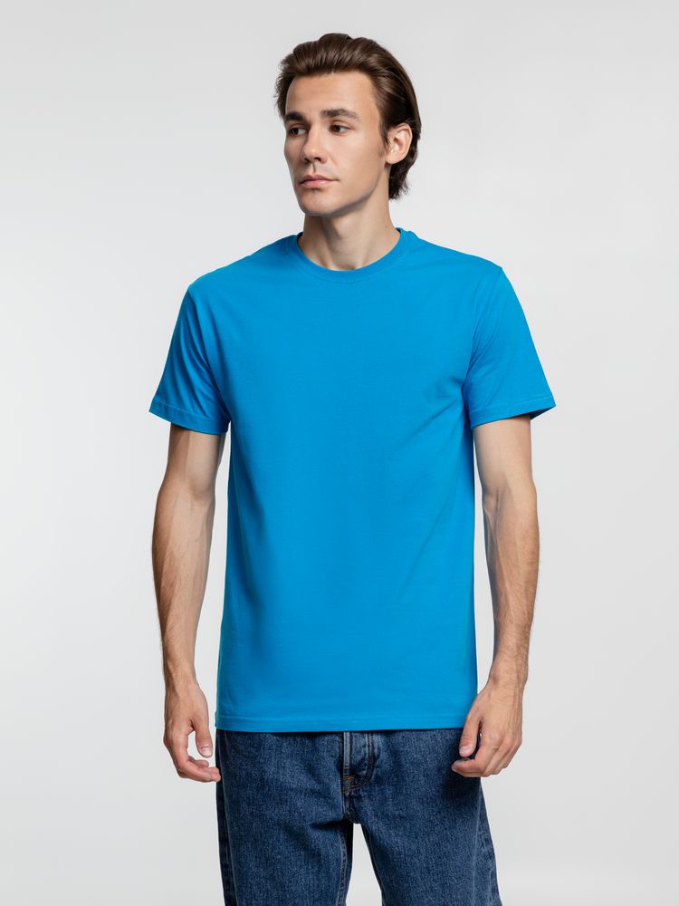 Футболка унисекс T-Bolka 160, бирюзовая-4