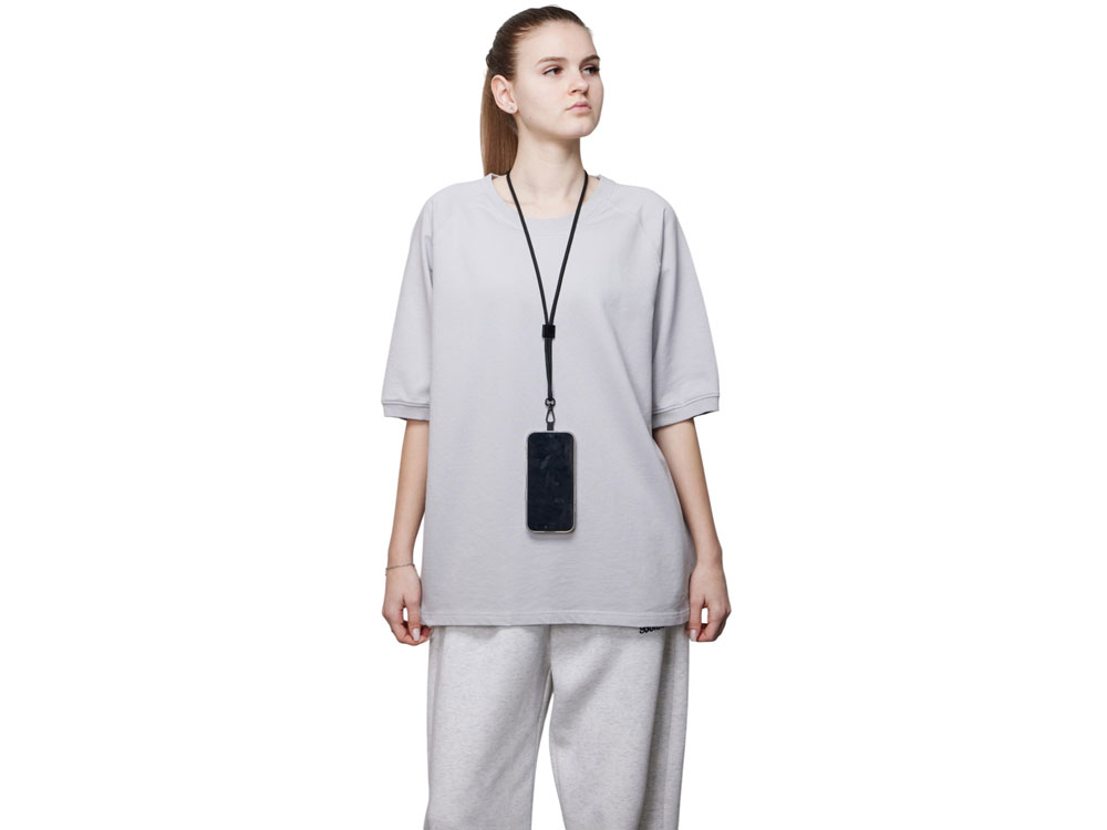 Ремешок на шею для телефона Риксо, черный-6