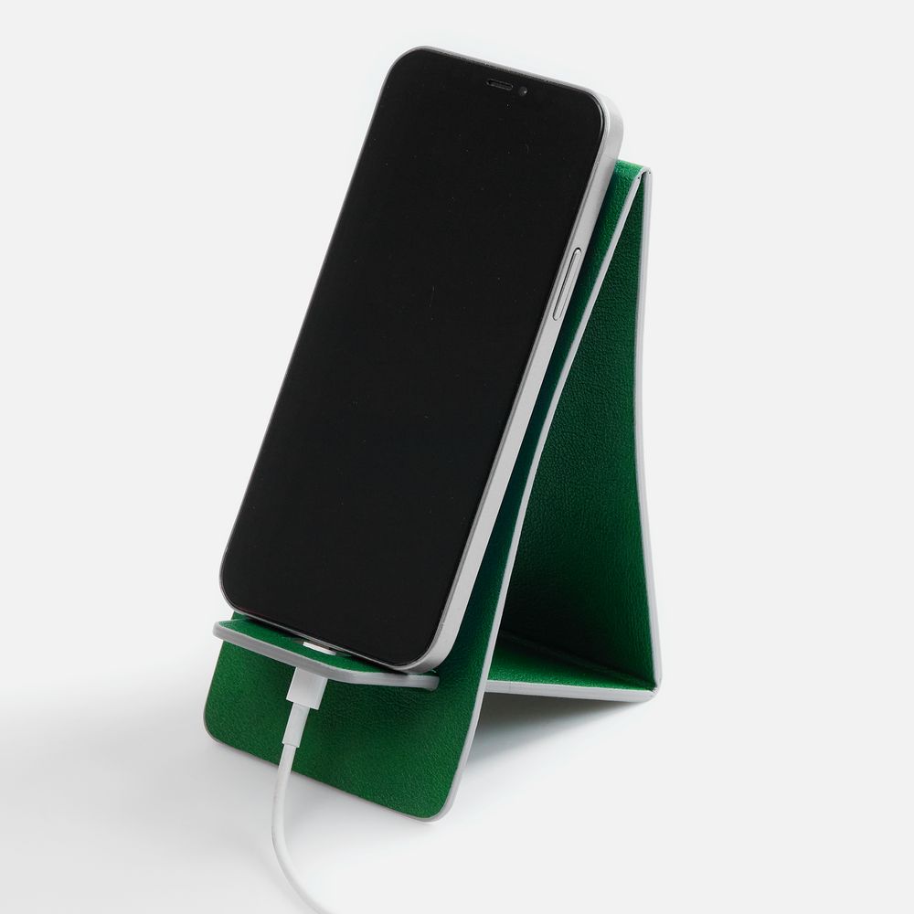 Подставка для телефона Petrus, зеленая-1