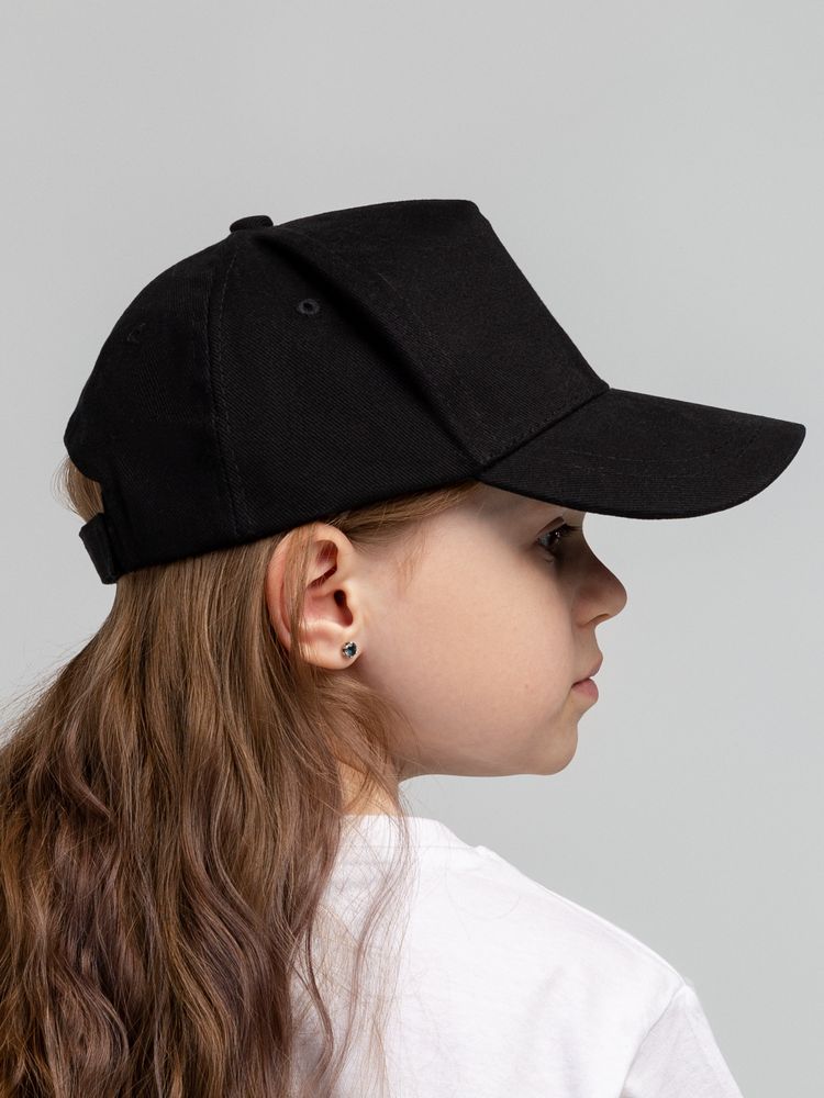 Бейсболка детская Standard Kids, черная-3